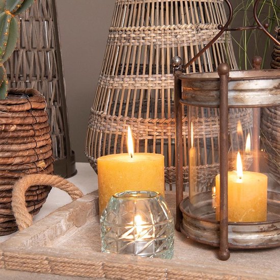 Photophore | Ø 9 * 9 cm | Transparent | Verre | Clayre & Eef | 6GL2447