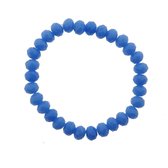 Melady Kralen Armband 30beads*8mm Blauw Glas Rond Kralen Armband Dames Armbandjes Sieraden Dames