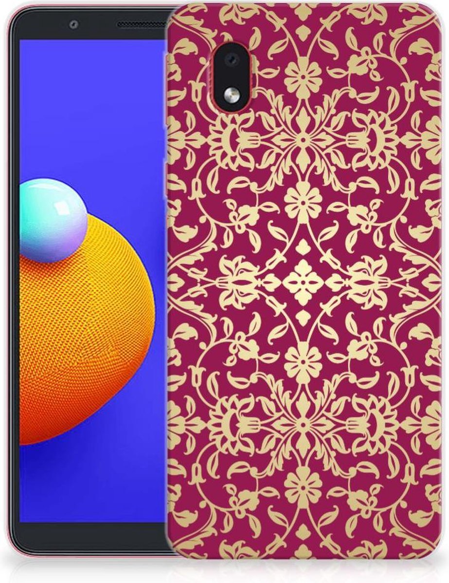 Siliconen Hoesje Samsung Galaxy A01 Core Barok Pink