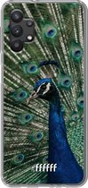 6F hoesje - geschikt voor Samsung Galaxy A32 5G -  Transparant TPU Case - Peacock #ffffff