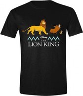 DISNEY - T-Shirt -The Lion King : Logo and Characters (XL)