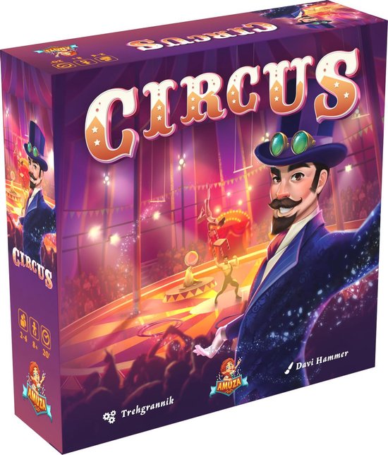 Afbeelding van het spel Amuza - Circus - Bordspel - NL/FR - 2 tot 4 spelers - 20 minuten