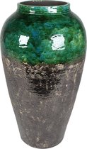 Bottle Lindy Green Black donkergroen pot 28 cm bloempot voor binnen