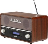 Denver DAB Radio - Retro Radio - DAB+/ FM Radio - LCD Scherm - 50W - AUX - DAB36 - Hout