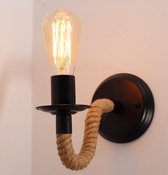 Wandlamp - Staand - Touwlamp - Wandlamp binnen - Bedlamp - Leeslamp - Lamp - E27 fitting