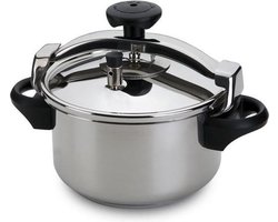 Snelkookpan RVS (8 ltr-24 cm) Inductie geschikt