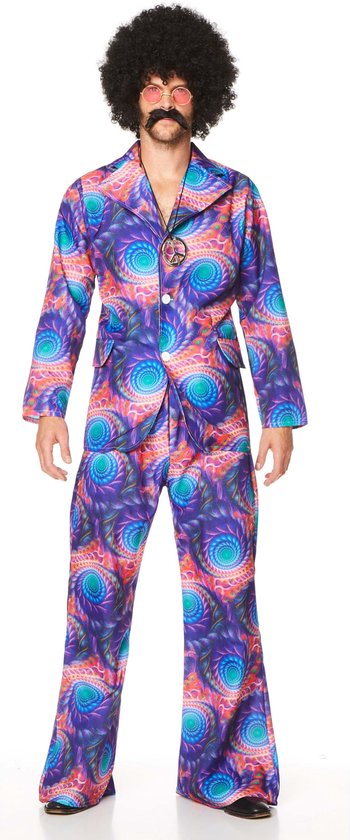 KARNIVAL COSTUMES - Psychedelisch disco kostuum voor mannen - Volwassenen kostuums