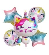 ballon boeket unicorn Poes  5 delige set Kindercrea