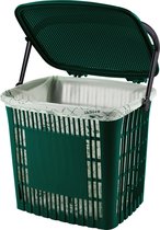 Ecodutch groen - incl. Compostbags - afvalemmertje gft - gft afvalbakje - bio afvalbakje - afvalbakje aanrecht - afvalbakje groenafval - sorteer afvalbak - sorteer bak - aanrecht a