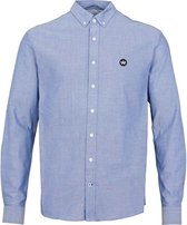 Kronstadt Heren Overhemd Johan Lichtblauw Oxford Met Logo Regular Fit - S