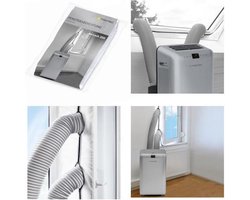 TROTEC AirLock 200 Raamafdichting voor mobiele airconditioners en afvoerluchtdrogers Hot Air Stop - Transparant - 400 cm