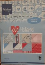 Marianne Design Pretty Paper Bloc - I love Holland - A4 - 16 vellen