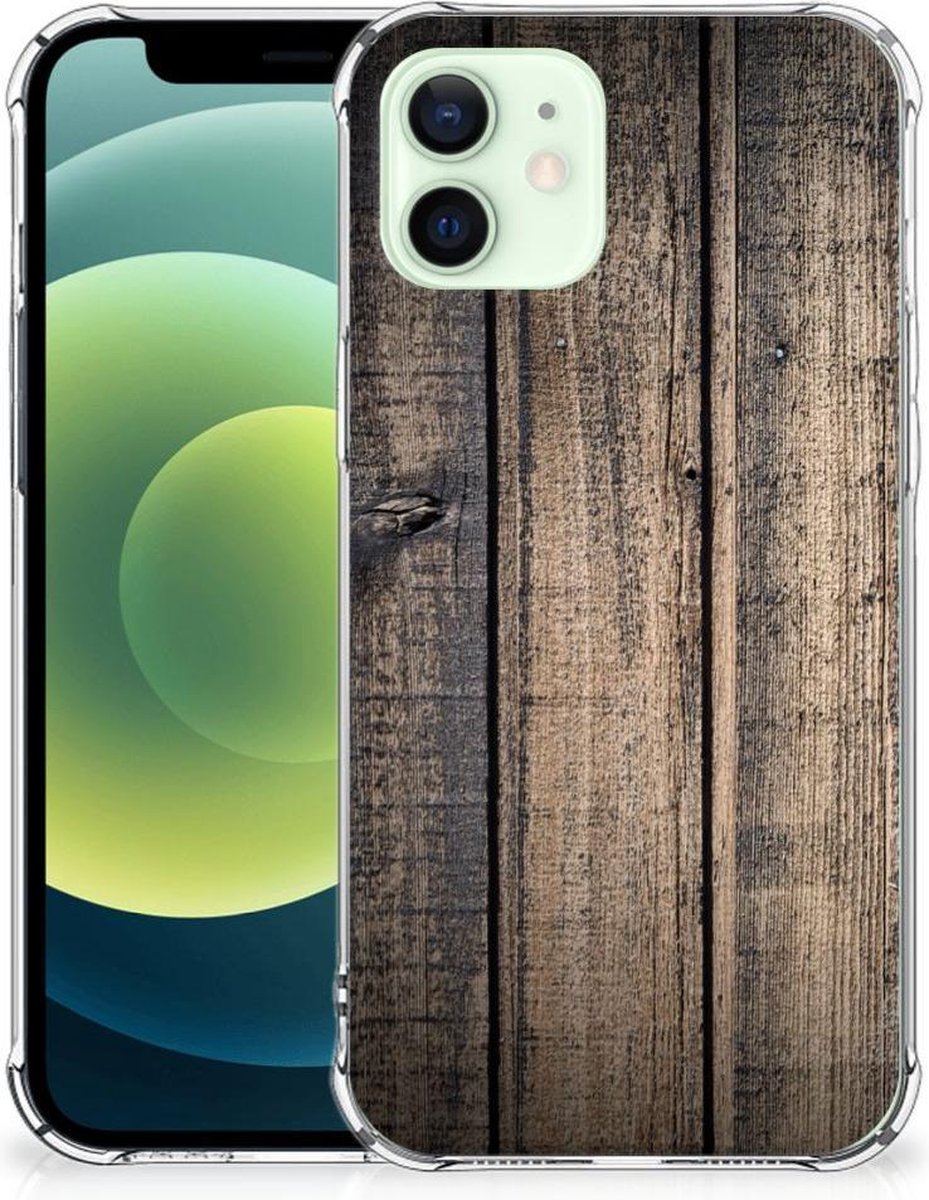 iPhone 12 Mini Stevig Telefoonhoesje Steigerhout