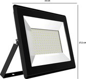 LED schijnwerper - 100 watt - daglicht - waterdicht  - zwart