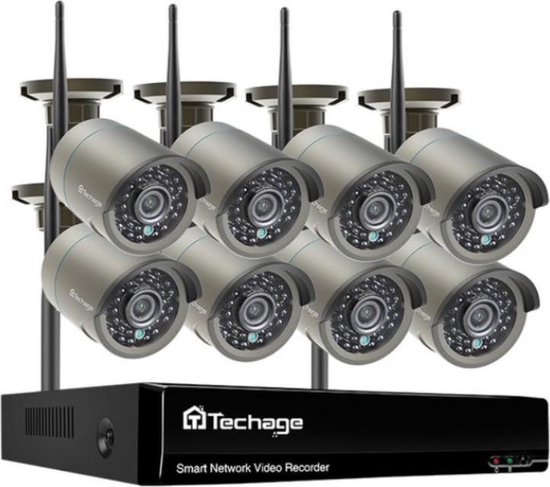 Dakta® Camera Systeem Draadloos | Beveiligingscamera Buiten / Binnen | CCTV  | Wifi... | bol.com