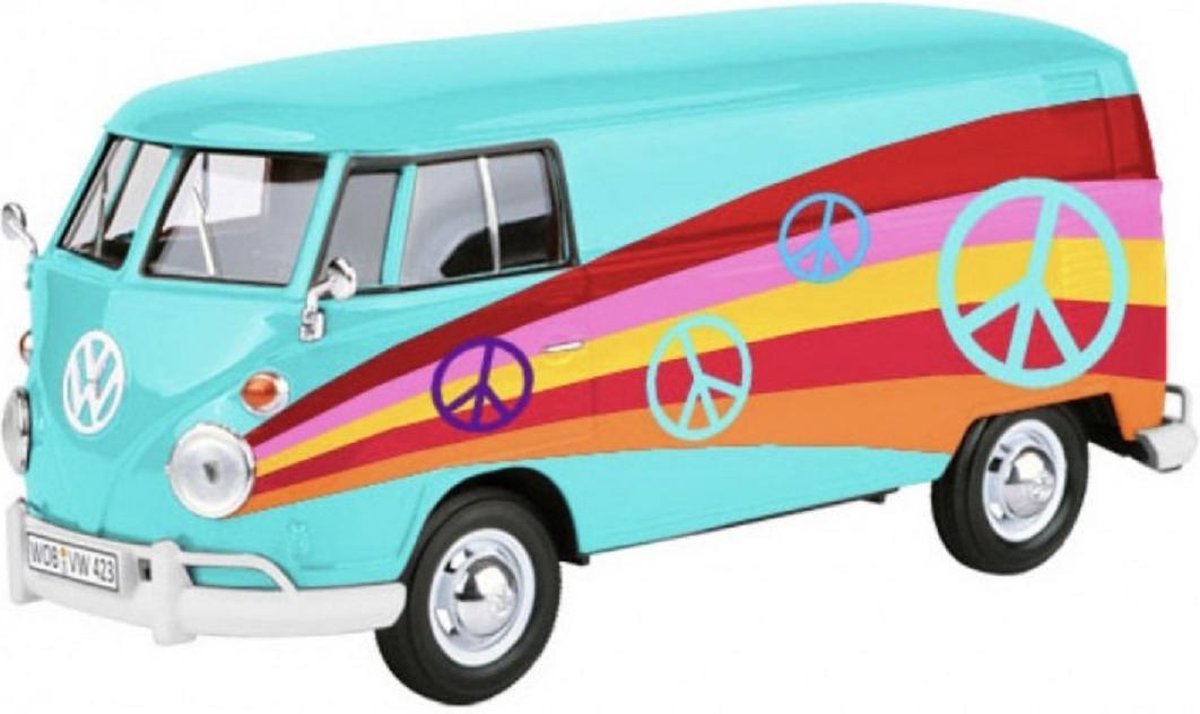 MotorMax Volkswagen T1 Bus Turkis-Dekor 1:24 op Prijzenvolger.com