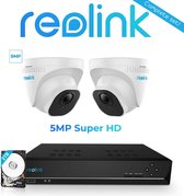 Reolink RLK8-520D2 2x 5MP camera's - NVR 2TB