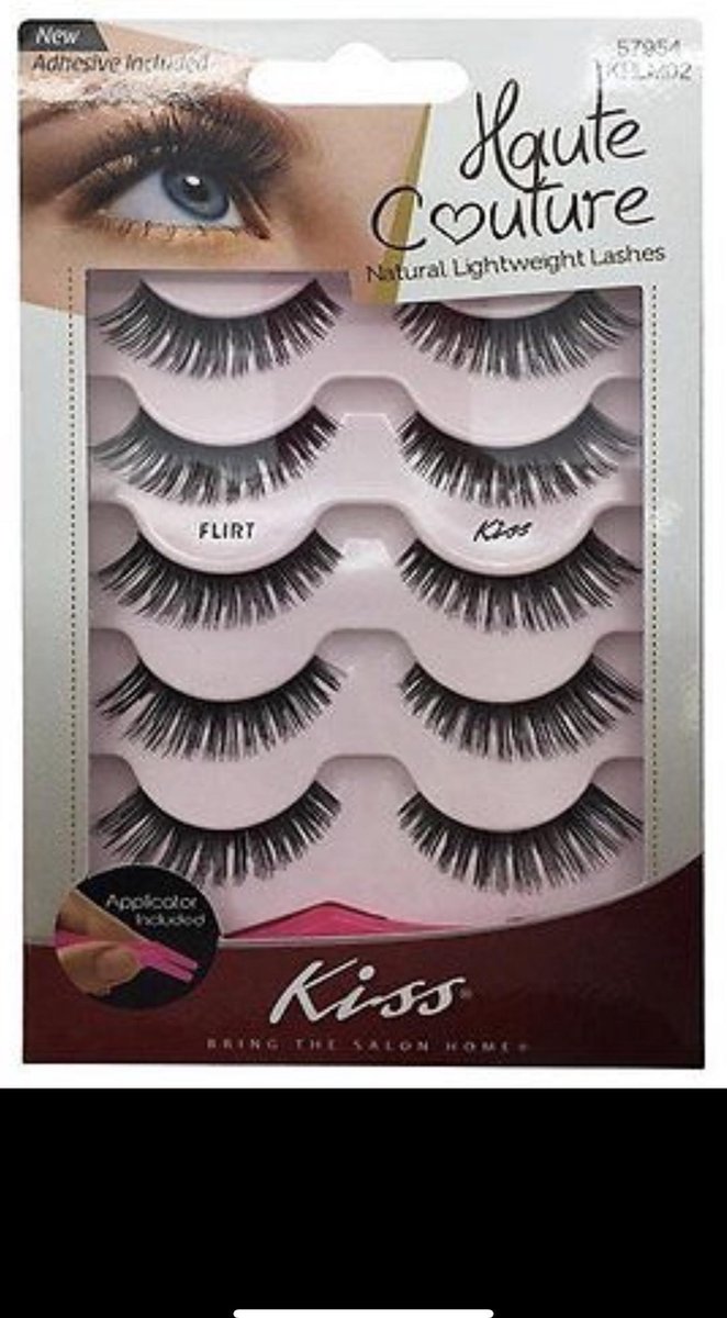 Kiss Wimpers Haute Couture 57954/KHLM02 5x +Applicator