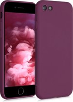 kwmobile telefoonhoesje voor Apple iPhone SE (2022) / SE (2020) / 8 / 7 - Hoesje voor smartphone - Back cover in bordeaux-violet