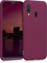 kwmobile telefoonhoesje voor Samsung Galaxy A20e - Hoesje voor smartphone - Back cover in bordeaux-violet
