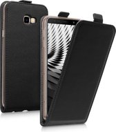kwmobile hoesje voor met Samsung Galaxy J4+ / J4 Plus DUOS - Flip cover met magnetische sluiting in zwart