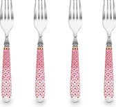 Pip Studio Set 4 cake forks 'Floral' pink