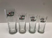 Grolsch bierglas assorti set 4 stuks bierglazen master glazen 20+25+30+50cl glas