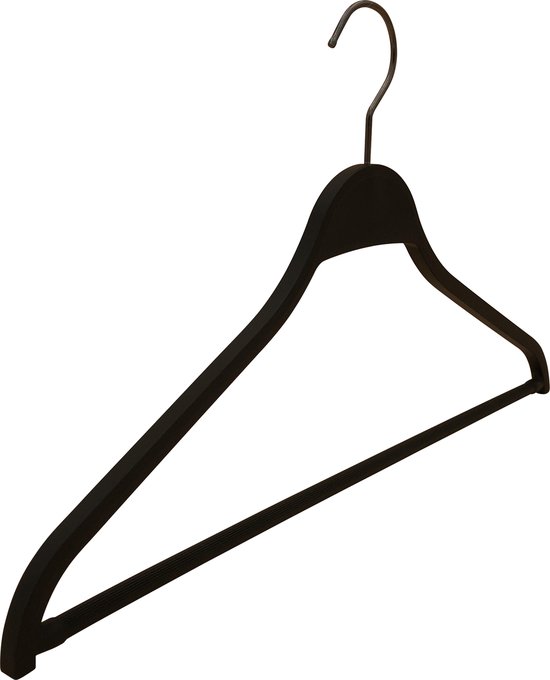 Set de 5] Cintres / cintres en plastique noir mat modèle 'ZARA' avec  crochet noir... | bol.com