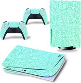 Sony PS5 Disk Edition Console Skins - Cool Gradient Mintgroen (Let op, alleen geschikt voor PlayStation 5 Disk Edition - zie productafbeelding)