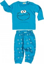 Sesamstraat babyset 2-delig - Koekie Monster - Cookie Monster - blauw - maat 62/68