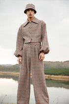 JORAH CLOSET JAN Unisex Broeken - Plaid Broek Dames met Elastieken Band -  High Waist | bol.com