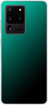 Samsung Galaxy S20 Ultra - Smart cover - Lichtblauw Zwart - Transparante zijkanten