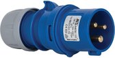 Mete- CEE male 3 polig 6H 16A IP44 stekker 220-240VAC
