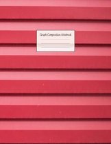 Graph Composition Notebook: Grid Paper Notebook: Large Size 8.5x11 Inches, 110 pages. Notebook Journal: Red Stripe Background Workbook for Prescho
