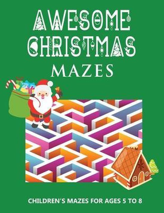 Awesome Christmas Activities for Kids- Awesome Christmas Maz ... - cover