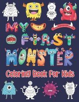 My First Monster Coloring Book For Kids