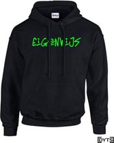 Hoodie | Karakter | Eigenwijs | 01 - XL, fluor green