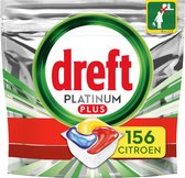 Bol.com Dreft Platinum Plus All in One Lemon - Vaatwastabletten - Voordeelverpakking 4x39 stuks aanbieding