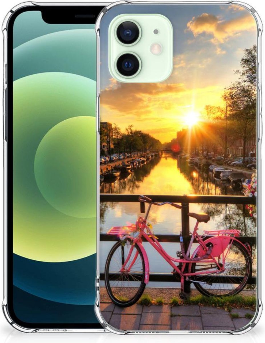 iPhone 12 Mini Telefoonhoesje met valbescherming Amsterdamse Grachten