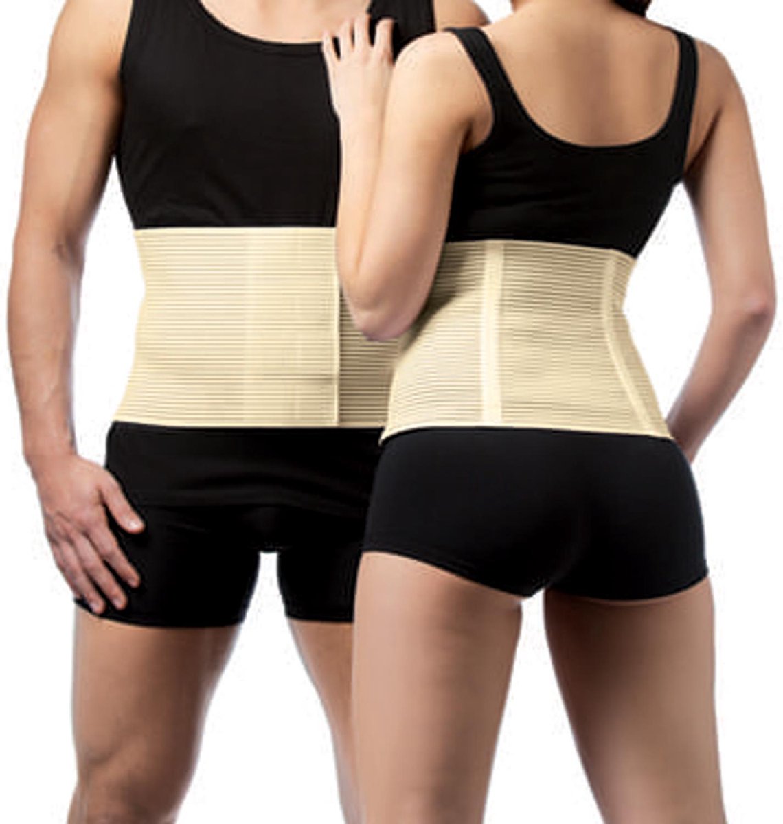 Elastische medische Brace post-operatie - Belt Postpartum - Hernia - Comfort - Zwangerschap - Keizersnede - beige - Maat XXXL