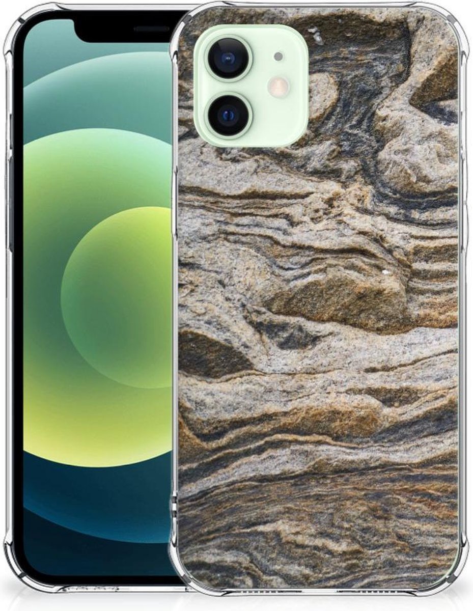 iPhone 12 Mini Anti-Shock Hoesje Steen