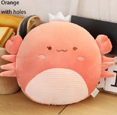 Knuffel krab - Cadeau - kussen - knuffel - zacht - crab - krab plush - walvis - schattig - handverwarmer - kinderen - speelgoed - gift - plush - pillow - home - hand pockets