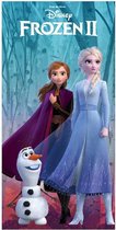 Frozen strandlaken - 140 x 70 centimeter - Anna, Elsa en Olaf handdoek