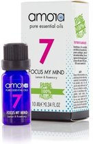 Amora Pure Essential Oils - 7 Focus My Mind - Lemon & Rosemary 10ml