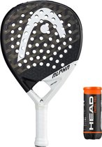 HEAD 360+ Alpha Elite padelracket met Ik hou van padel-tas en HEAD ballen