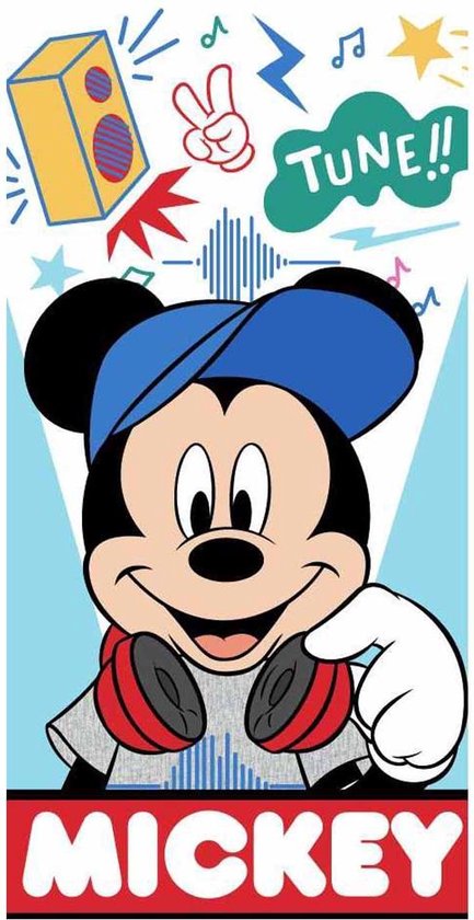Serviette de plage Mickey Mouse - 140 x 70 centimètres - Serviette Mickey Mouse