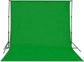 Yeti Pro Professioneel 300 x 300 cm Green Screen - Geweven - Chroma Key - Zonder Stand - Achtergrond Doek Groen - Studio - Greenscreen