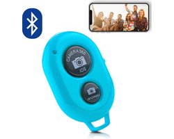 MOJOGEAR Bluetooth remote shutter - Afstandsbediening voor smartphone camera — Compatibel met Android / iOS / Windows Phone – Blauw