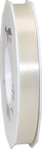 1x XL Hobby/decoratie beige satijnen sierlinten 1,5 cm/15 mm x 91 meter- Luxe kwaliteit - Cadeaulint satijnlint/ribbon