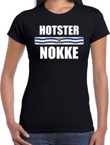 Hotsternokke met vlag Zeeland t-shirt zwart dames - Zeeuws dialect cadeau shirt L